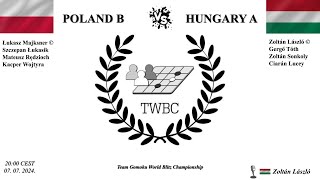 Gomoku TWBC 2024  Poland B vs Hungary A [upl. by Lachlan]