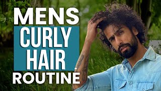 MY CURLY HAIR CARE ROUTINE  Tips To MANAGE CurlyDryWavy Hair for Men  Abhinav Mahajan [upl. by Atinrahs]