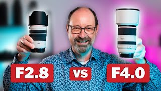 Canon RF 70200mm F28 vs F4 [upl. by Adnala958]