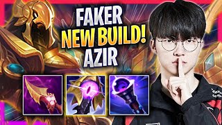 FAKER TRIES NEW AZIR BUILD  T1 Faker Plays Azir MID vs Katarina  Season 2024 [upl. by Nisse]