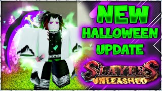 UPD 121 Slayers Unleashed HALLOWEEN Update 2023 Roblox Demon Slayer  NEW CODES [upl. by Court37]