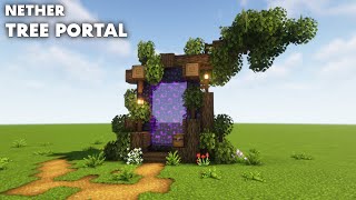 Minecraft  How to Build a Nether Portal  Nether Portal Design Tutorial [upl. by Ilegna533]