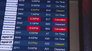 Southwest Airlines Travelers Struggle At Indianapolis International Airport [upl. by Lorre]