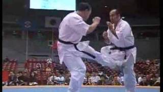 quotKyokushin Karatequot KO low kick [upl. by Juback]