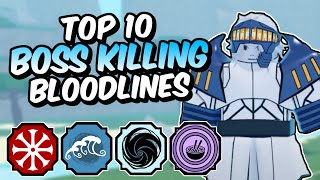 Top 10 BEST PVE Shindo Life Bloodlines [upl. by Jd]