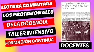 LOS PROFESIONALES DE LA DOCENCIA REVALORACIÓN DEL MAGISTERIO [upl. by Aihsenrad]