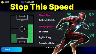 Difficult to stop this 99 Speed and 93 Acceleration Standard RB with best Skills in efootball 2024 [upl. by Notslah]