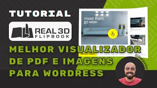 Tutorial Real3D FlipBook WordPress Plugin  Melhor visualizador de PDF e imagens para wordress [upl. by Ellison]