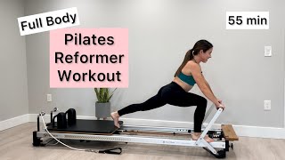 Pilates Reformer Workout  Full Body  55 min Intermediate [upl. by Ttik]