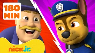 PAW Patrol Pups vs Mayor Humdinger 2 w Chase  3 Hour Compilation  Nick Jr [upl. by Decrem]