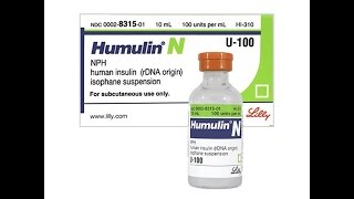 Humulin N 100 [upl. by Brocky]