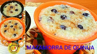 Mazamorra de QUINUA todo NATURAL SIN GLUTEN SIN LECHE Nutritiva Cocina Peruana [upl. by Aihsined]