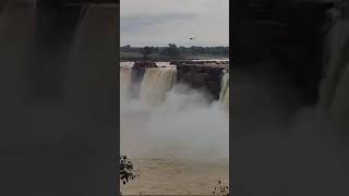 Chitrakote Waterfalls chitrakoot monsoon waterfall enjoyment fun happiness love travelvlog [upl. by Kovar]