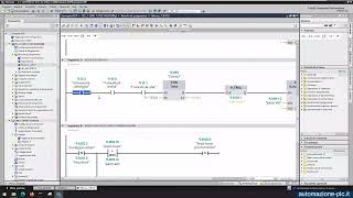 Come programmare il PLC Siemens Simatic S71200 in ladder  esempio 1 [upl. by Llereg]