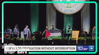 USF holds graduation without disruption after days of proPalestine protests [upl. by Dun752]