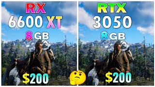 RTX 3050 vss RX 6600 XT  Test in 10 games at 1080P max settings [upl. by Eladnyl779]