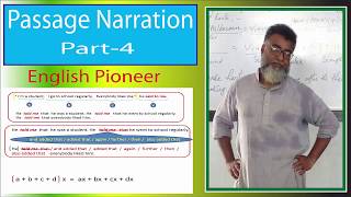 Learn Passage Narration Narration Part 4 with Supan SirEnglish Pioneer [upl. by Jacinto]