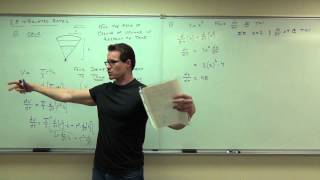 Calculus 1 Lecture 28 Related Rates [upl. by Balliol]