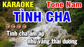 Tình Cha Karaoke Tone Nam Nhạc Sống  Huỳnh Lê [upl. by Lledo]