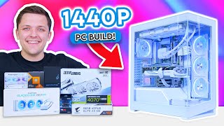 Ultimate 1440p Gaming PC Build 2024 👑 All White Build ft Ryzen 7800X3D amp 4070 Ti SUPER [upl. by Rita]