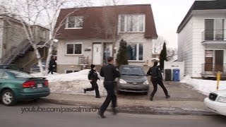 Multiple cops run for backup  Les policiers de Longueuil accourent 2252014 [upl. by Irmgard165]