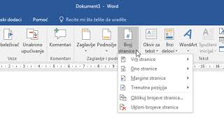 Numerisanje od zeljene stranice u Wordu [upl. by Lechner971]