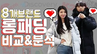 8개 브랜드 롱패딩🔺자세한🔺 비교amp추천  360도 착용영상으로 제대로 비교하기🧐 [upl. by Ayekehs268]