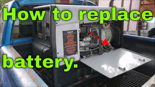 How to replace battery in a Hobart Champion Elite Engine Welder [upl. by Moorish522]