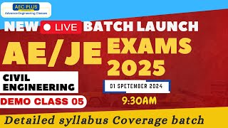 Soil Mechanics  Demo Class 5  for AEJE Exam 2025  By Sankalp Tiwari Sir [upl. by Olyhs]