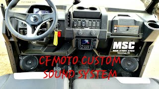 2022 CFMOTO UFORCE Sound System Install and Review [upl. by Marni930]