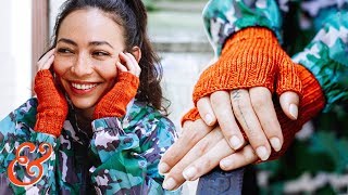 FINGERLESS GLOVES Knitting Pattern Tutorial StepbyStep [upl. by Charbonnier]