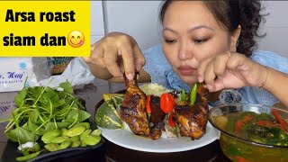 Ka nu recipe arsa roast dan zawngtah mu maian bai hmarcha  lambak  maite ur mukbang eating [upl. by Atarman293]