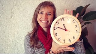 GERMAN LESSON 59 How to tell the TIME in German  Die Uhrzeit part 1 [upl. by Anaed]