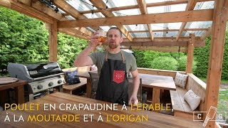 Poulet crapaudine fumé à lérable à la moutarde et à lorigan  Le Coup de Grâce X Maillard [upl. by Browning]