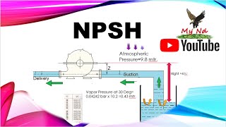 NPSH testing  NPSHR NPSHA of Centrifugal pump  NPSH Calculation  NPSH pump calculation [upl. by Emmer]