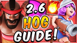 HOW TO MASTER 26 HOG RIDER Pro Tips amp Tricks — Clash Royale [upl. by Llehsram202]