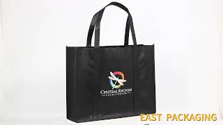 Wholesale Tote Non Woven Bag with Zipper Promotional [upl. by Gerrald]