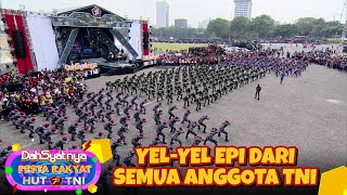 KEREN ABIS Inilah YelYel Prajuti TNI  DAHSYATNYA HUT TNI 78 [upl. by Ardnwahs]