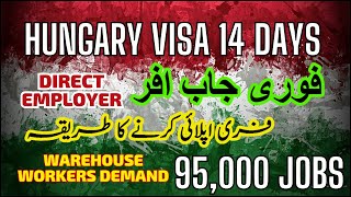 Hungary Work Permit 2024  Hungary work visa  Jobs in Hungary [upl. by Ecnaralc]