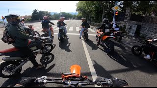 KTM EXC 150 SUPERMOTO  STREET SEND IN CROATIA [upl. by Paynter]