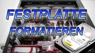 Festplatte formatieren HDD  SSD  Windows 10  7  löschen 20 Sekunden [upl. by Rube]