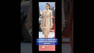 Reina Letizia todos sus looks en los Premios Princesa de Asturias fashion españa beautiful [upl. by Tychon]