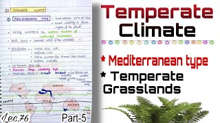 Temperate Climate Part 5  World Geography  Lec76  Handwritten notes  An Aspirant [upl. by Navac]