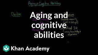 Aging and cognitive abilities  Processing the Environment  MCAT  Khan Academy [upl. by Rydder]