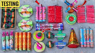 Unique Types Of Crackers Testing  Diwali Patakhe Testing  Crackers Combos Experiment  Fireworks [upl. by Radack]