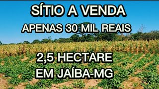 VENDIDO  SÓ 30000 SÍTIO A VENDA EM JAÍBAMG 25 HECTARE [upl. by Graniela]