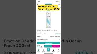 Watsons Sürpriz Kutu Açılımı  Watsons Mart Ayı Sürpriz Kutu da ne var  2024 alışveriş indirim [upl. by Jurdi]