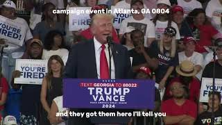 0804 Trump and Vance campaign Highlights in Atlanta GA [upl. by Atinnod]