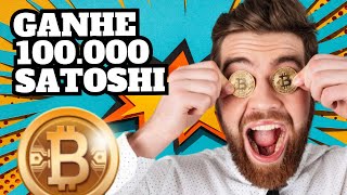 GANHE 100000 SATOSHI BITCOIN GRÁTIS NO AUTOMÁTICO bitcoin crypto btc [upl. by Vitek803]