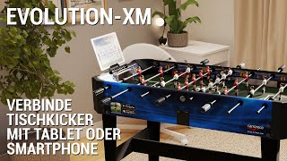 Kicker EVOLUTIONXM für Jugendliche mit AppFunktion  Carromco Games [upl. by Halilad]